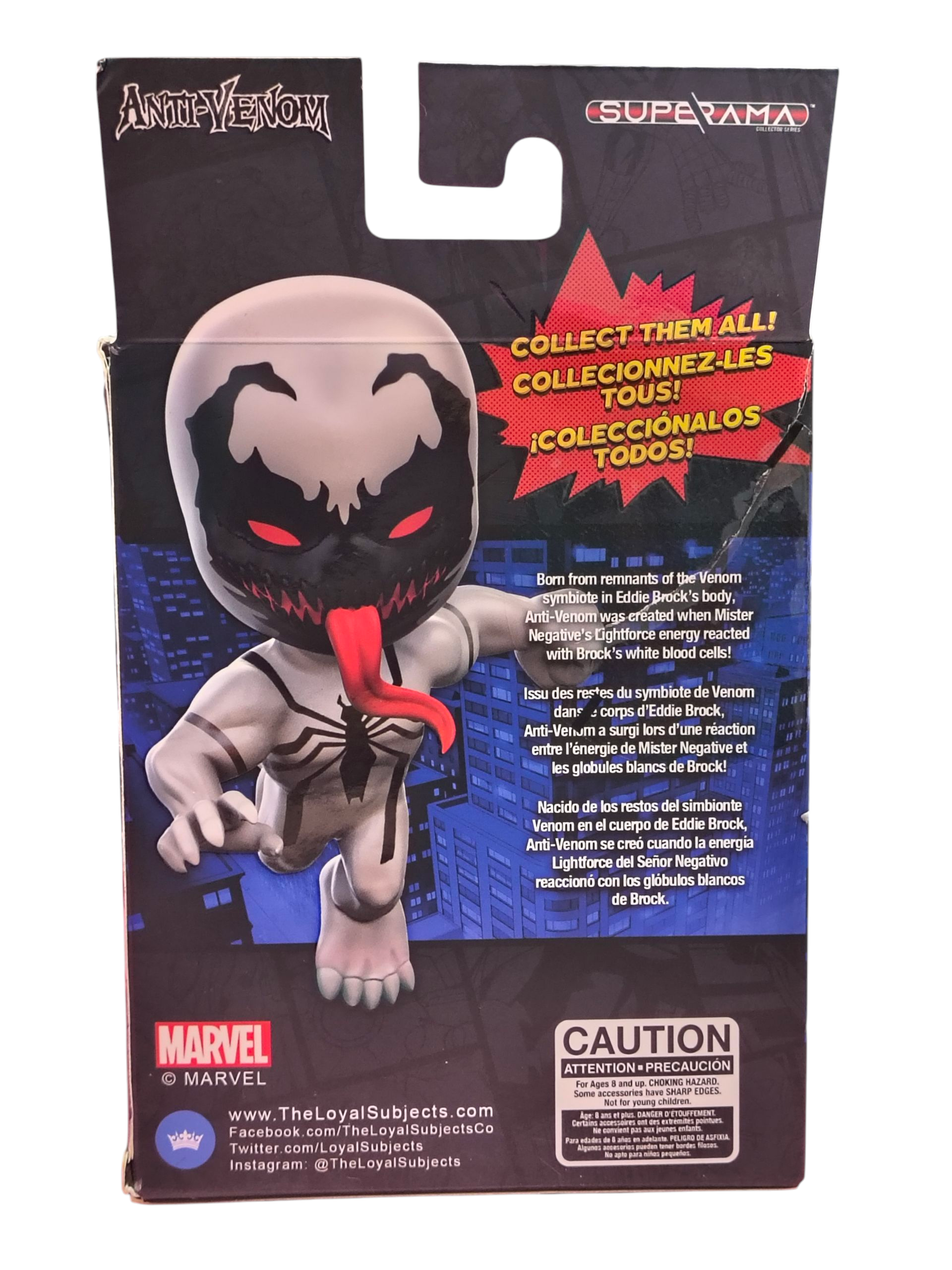 2023 The Loyal Subjects Marvel Studios Superama Anti-Venom Con Exclusive w/Card image 2