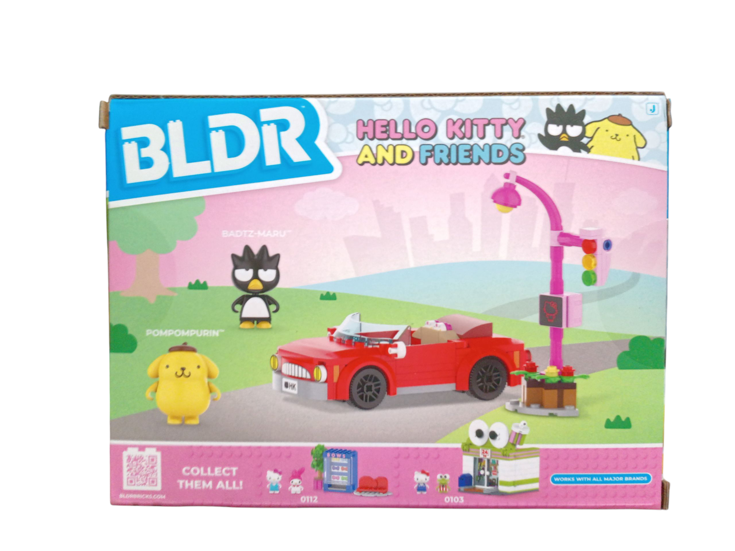 BLDR Hello Kitty And Friends Badtz-Maru's Convertible With Pompompurin 145pcs image 2
