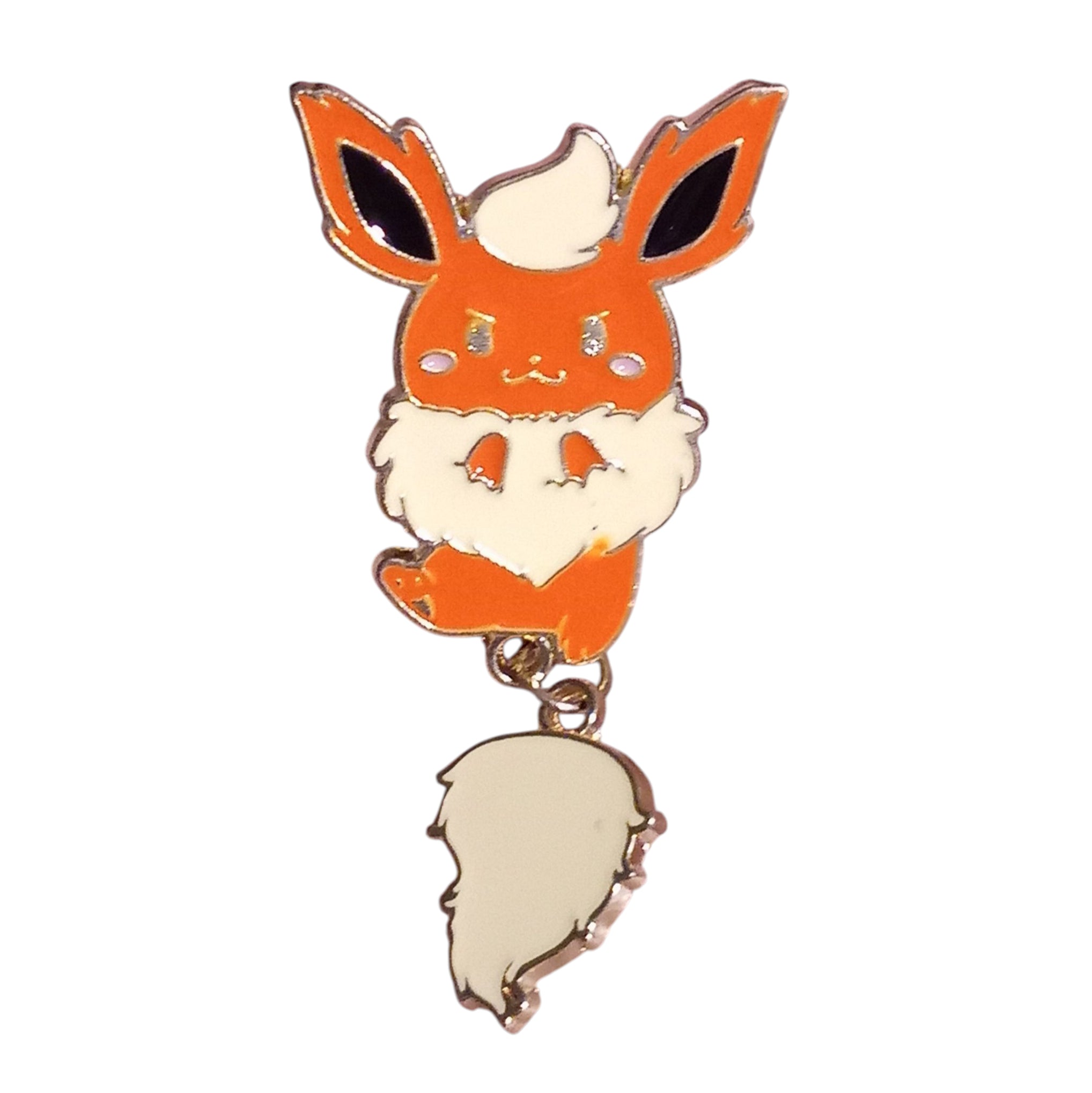 Nintendo Pokemon Cute Eevee Evolutions Flareon Dangle Enamel Pin
