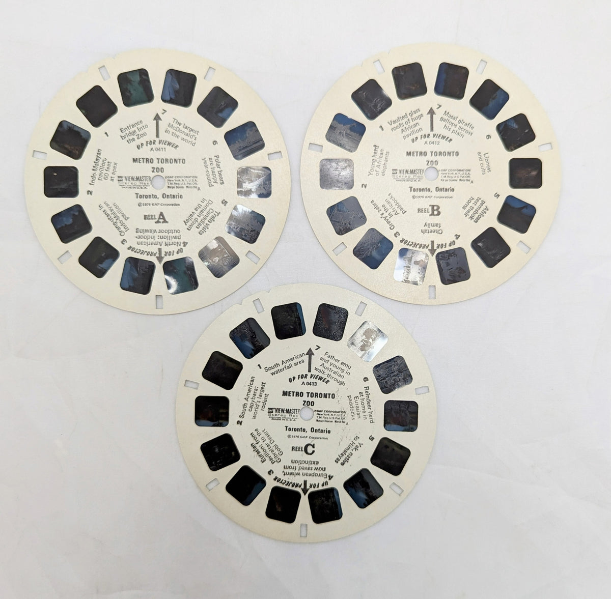 1976 View-Master Metro Toronto Zoo Canada 3 Reel Packet image 2