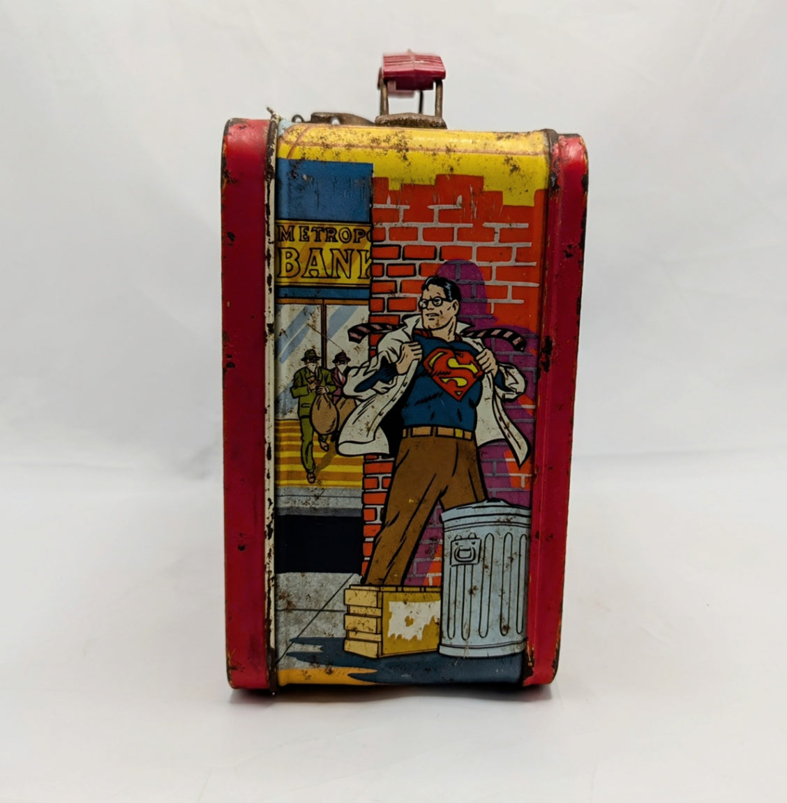 1967 National Periodical Publications Superman Metal Lunchbox & Thermos image 8