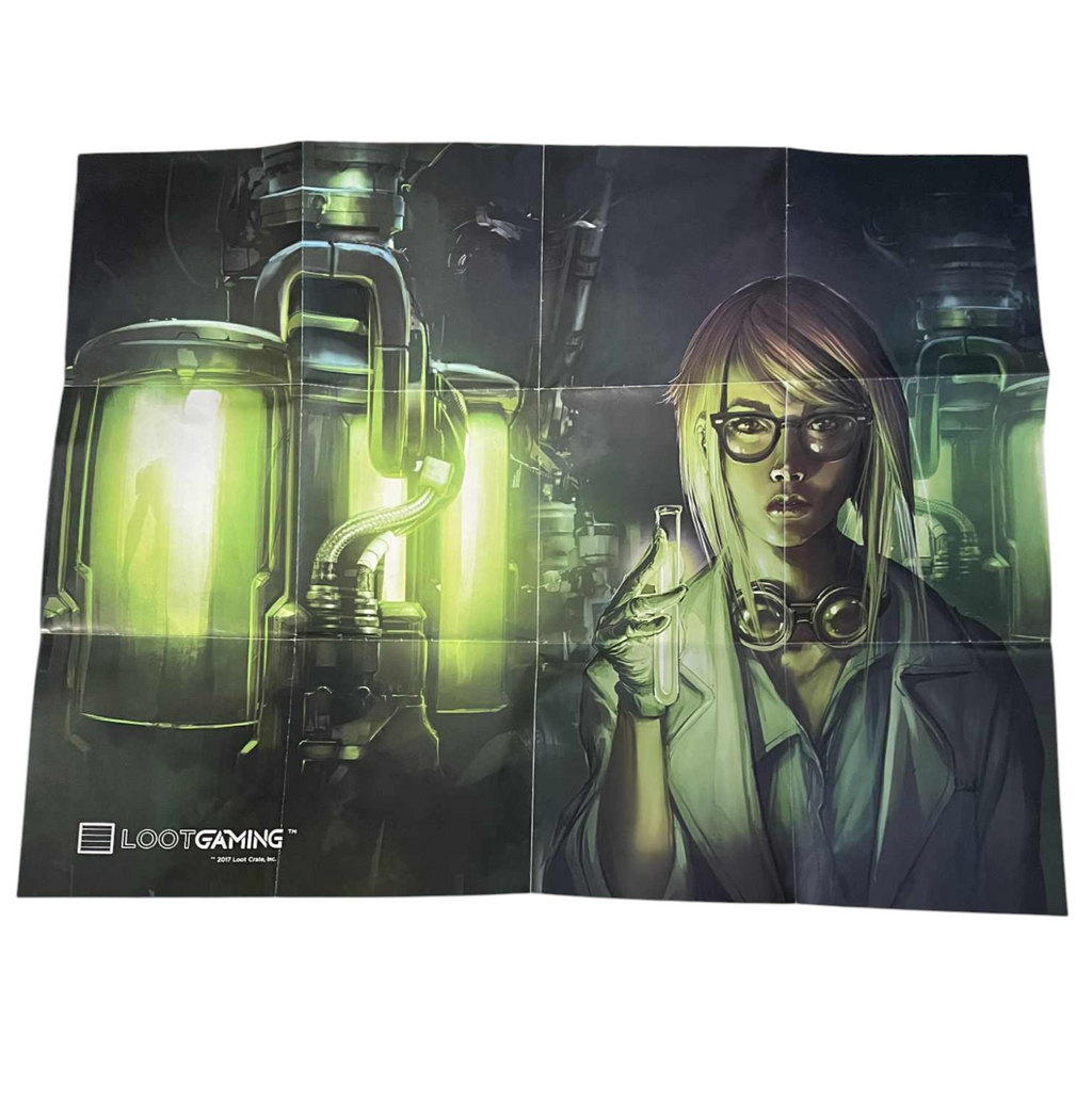 2017 January Loot Gaming Crate Mad Science Exclusive Poster 28 x 22" - DT