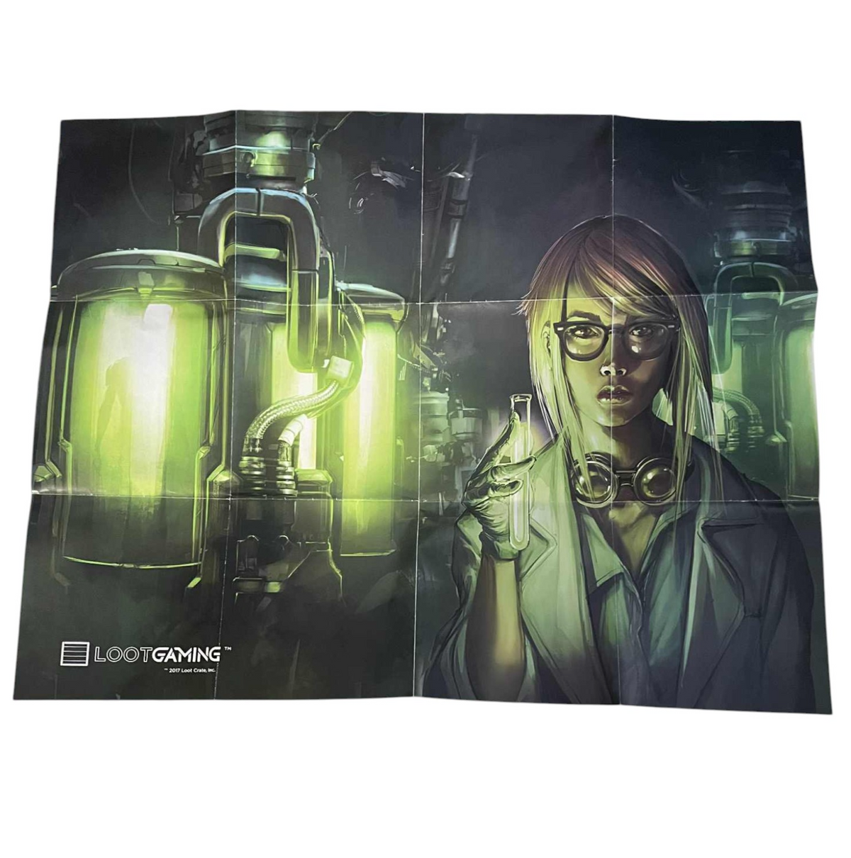 2017 January Loot Gaming Crate Mad Science Exclusive Poster 28 x 22" - DT