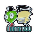 Nickelodeon Invader Zim And Dib I Hate You Enamel Pin