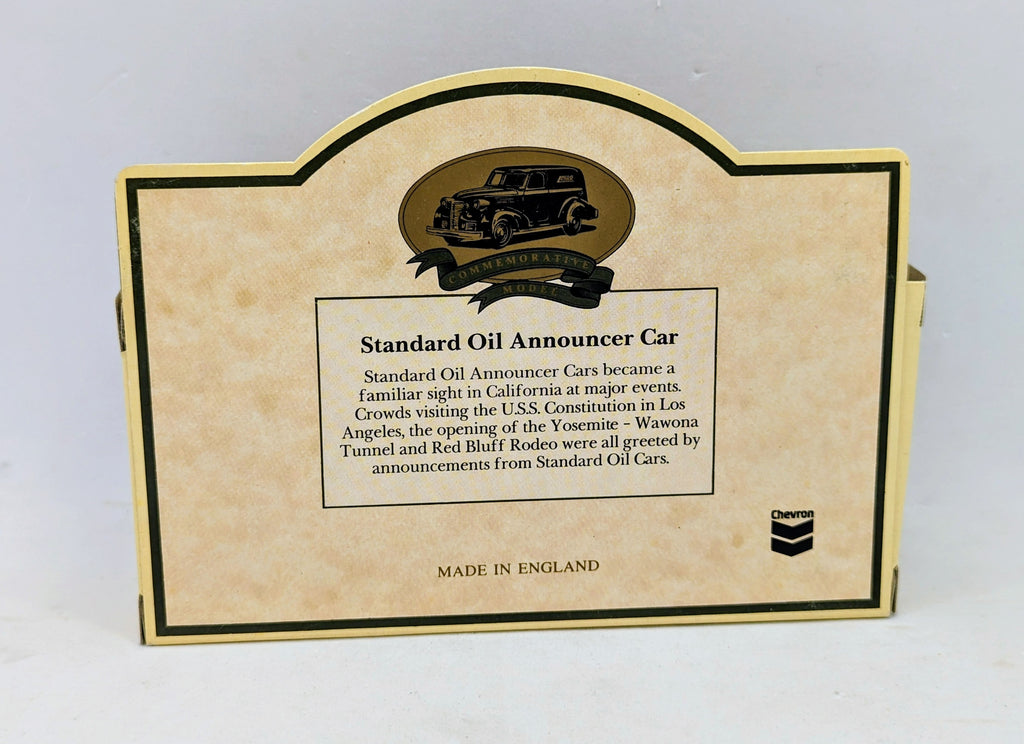 1985 Lledo Days Gone Chevron Red Standard Oil Announcer Diecast image 2