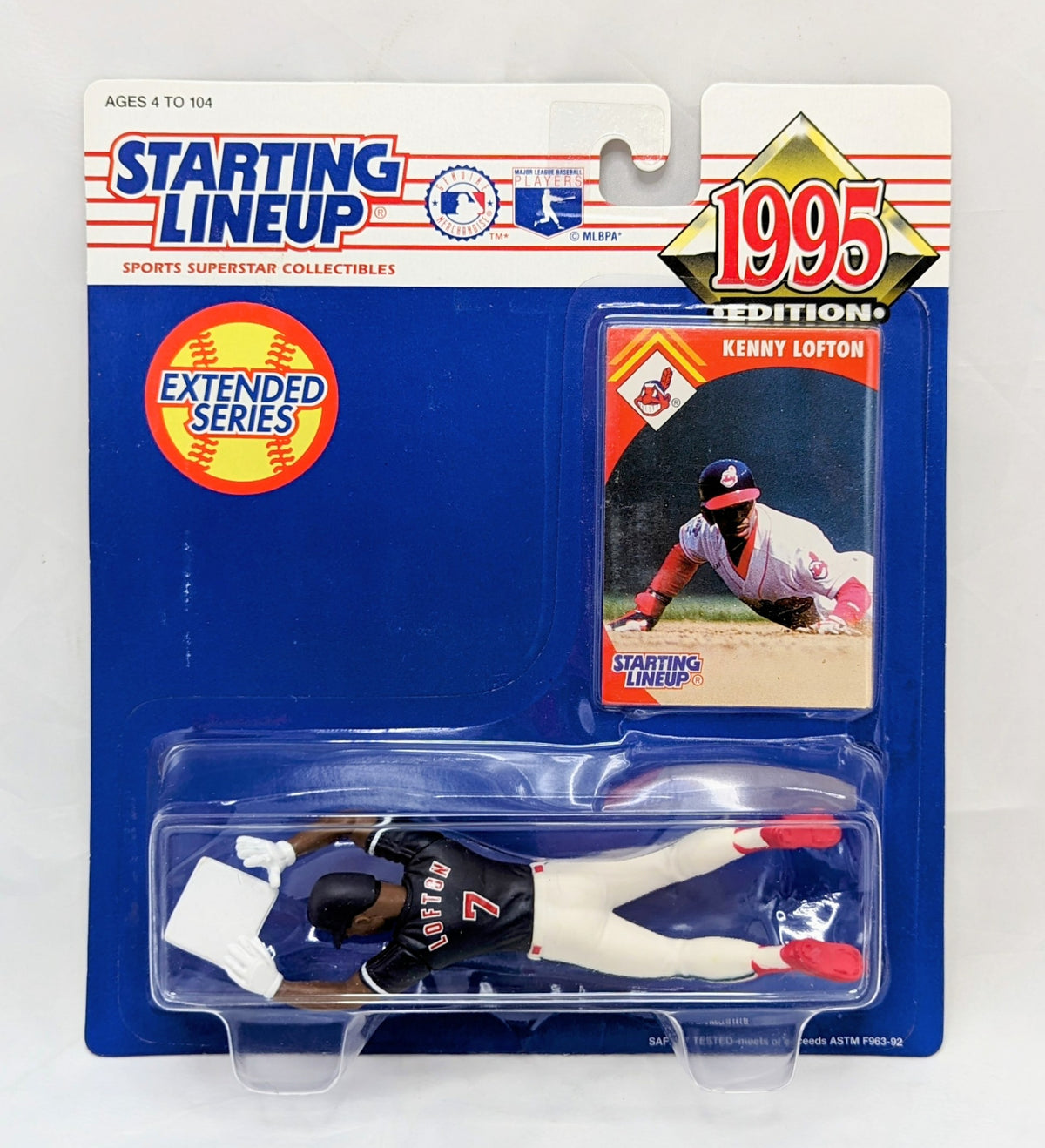 1995 Starting Lineup Kenny Lofton Atlanta Braves Baseball Figure