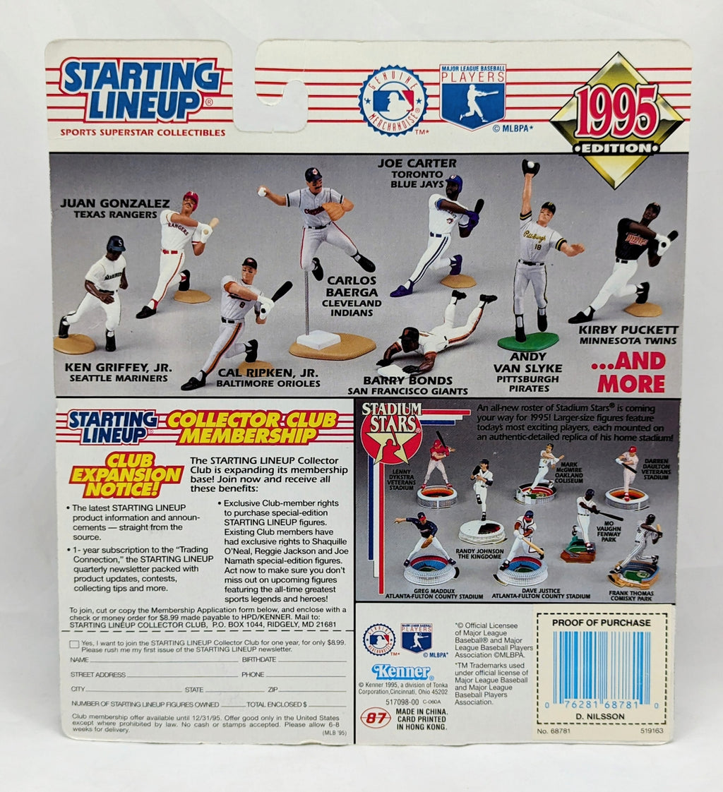 1995 Starting Lineup David Nilsson Milwaukee Brewers Baseball Figure image 2