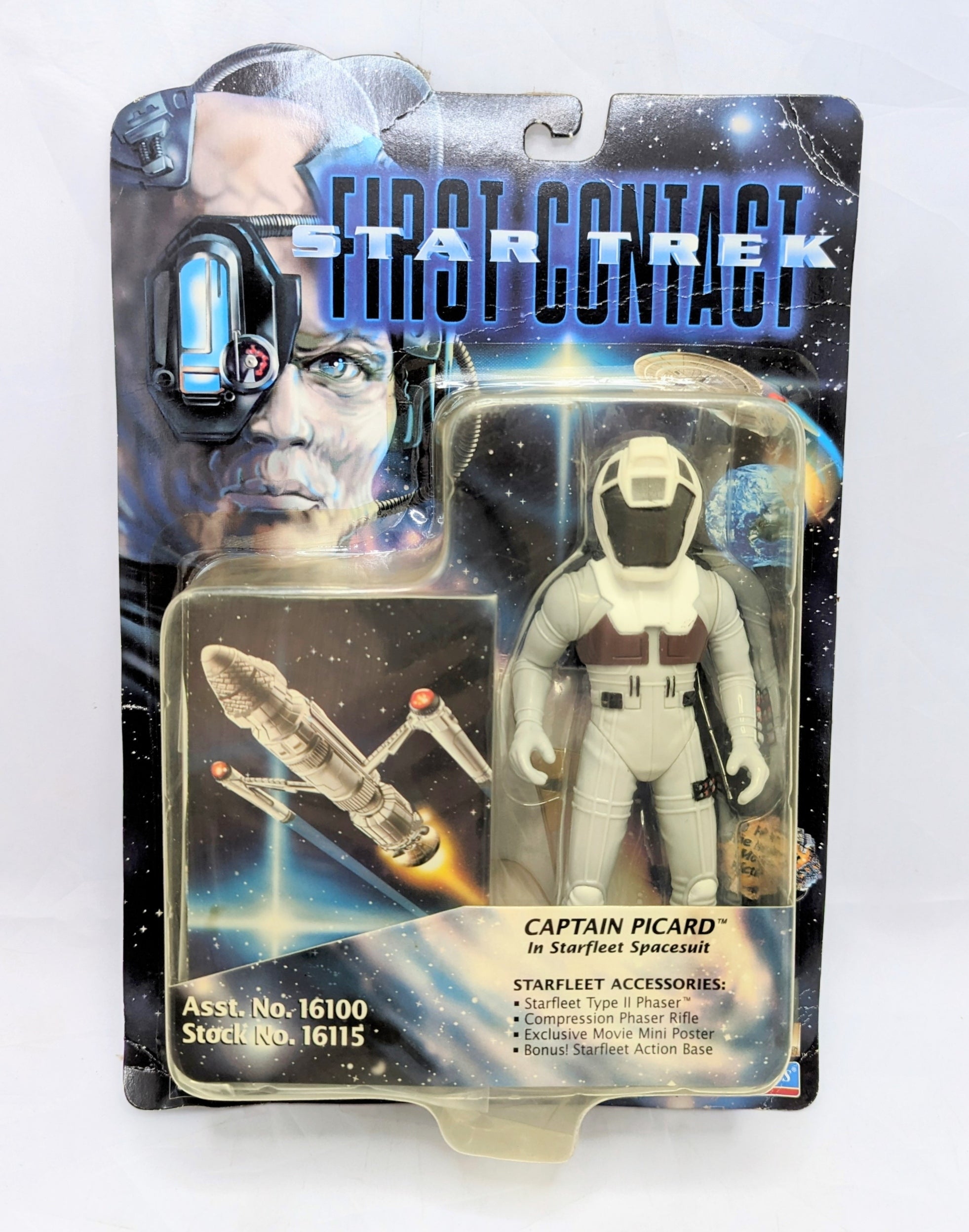 1996 Playmates Star Trek First Contact Captain Picard Figure