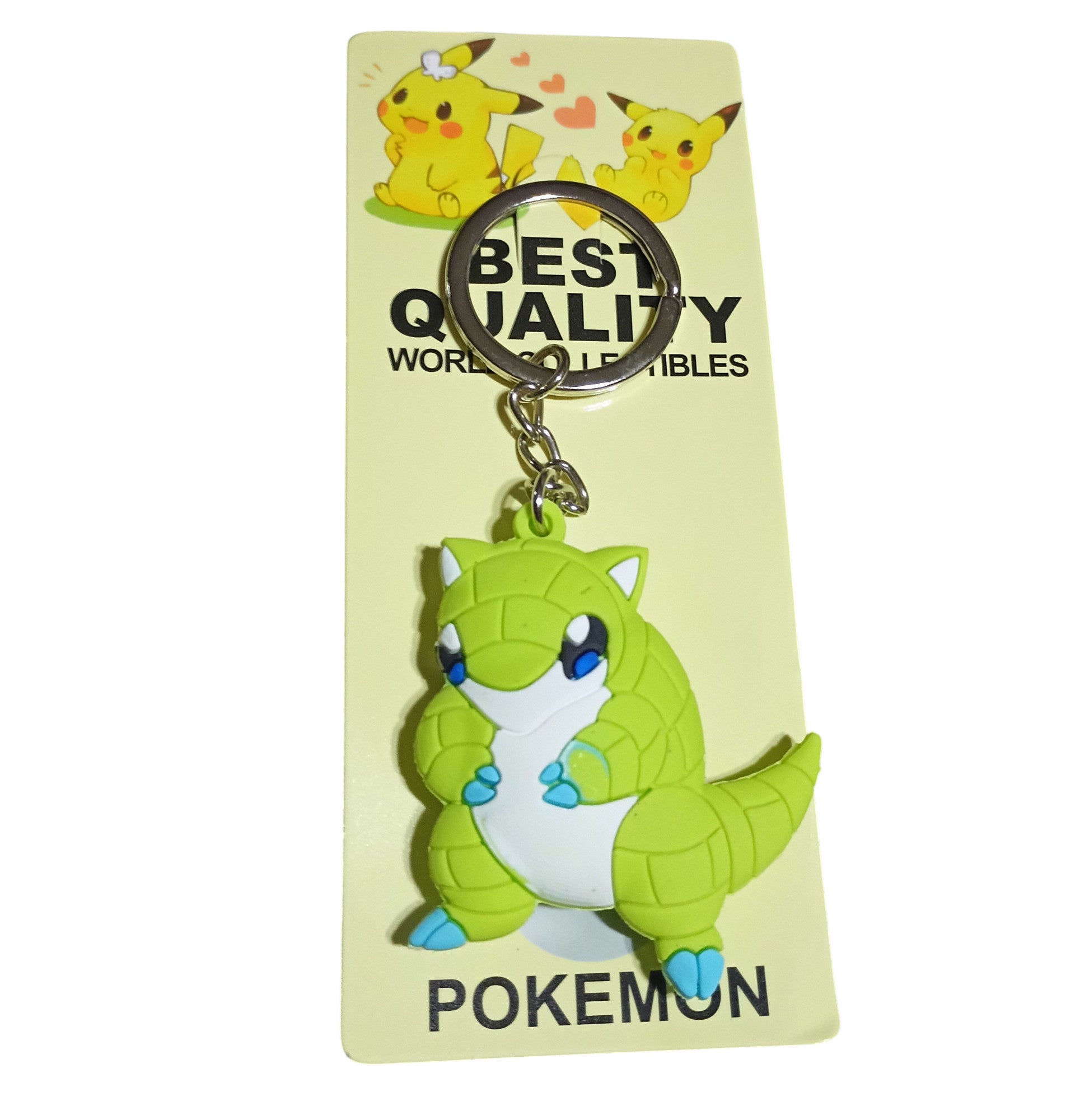 Nintendo Pokemon Sandshrew Rubber Vinyl Character Keychain - DT