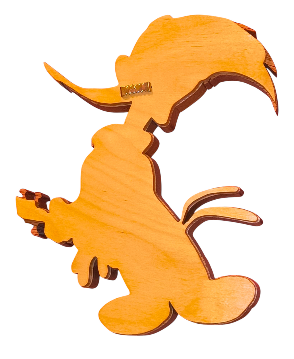 Custom Made Woody Woodpecker Playing Ukulele Hand Carved Wooden 9" Figure image 2