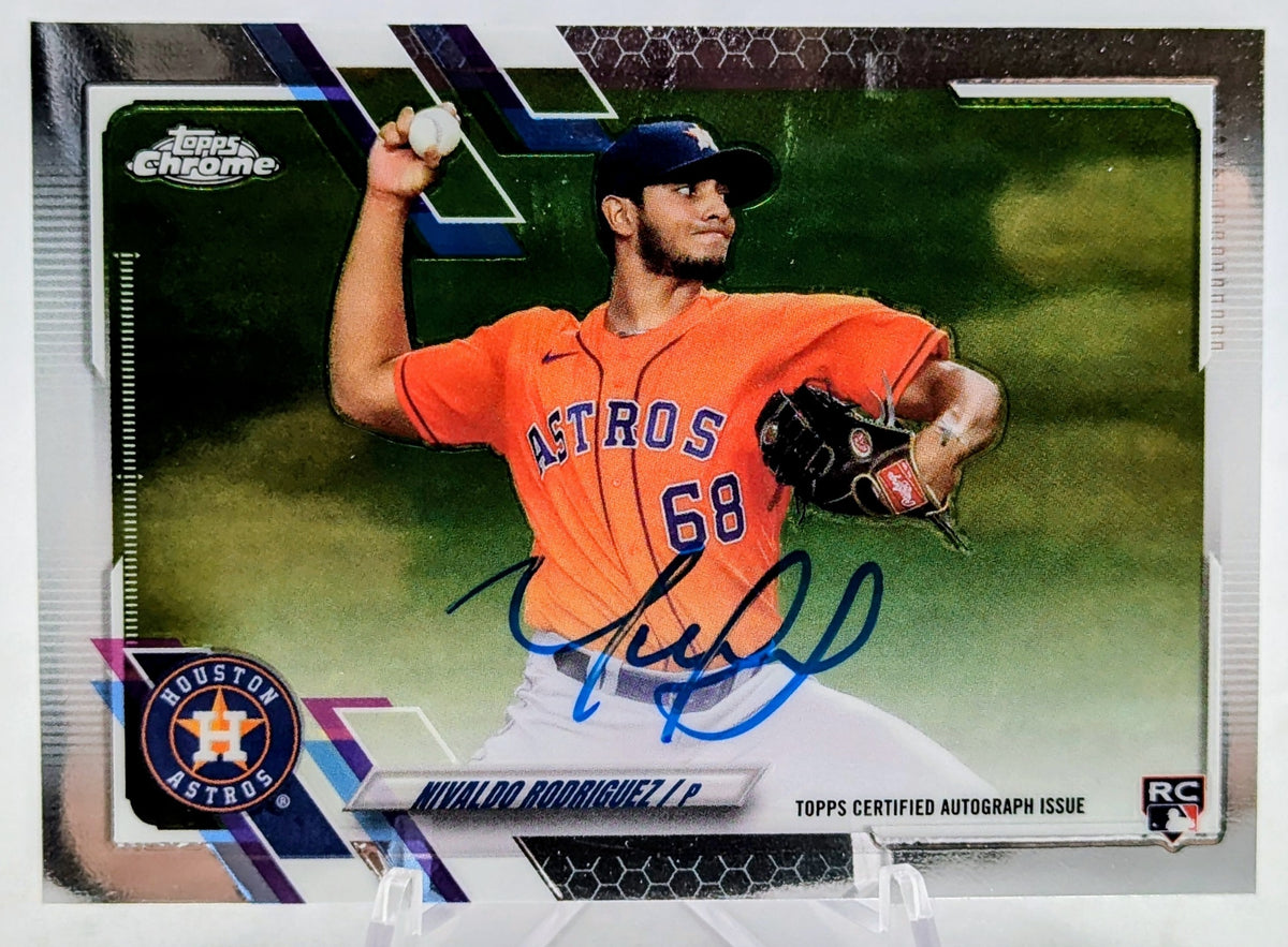 2021 Topps Chrome Nivaldo Rodriguez Houston Astros Rookie On-Card Auto #RA-NR