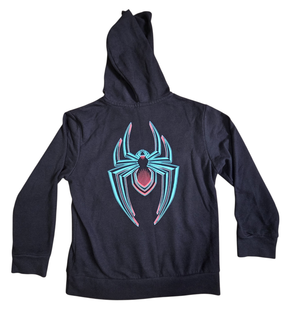 Marvel Spider-Man Miles Morales Double Sided Graphic Hoodie Youth Size Medium image 2