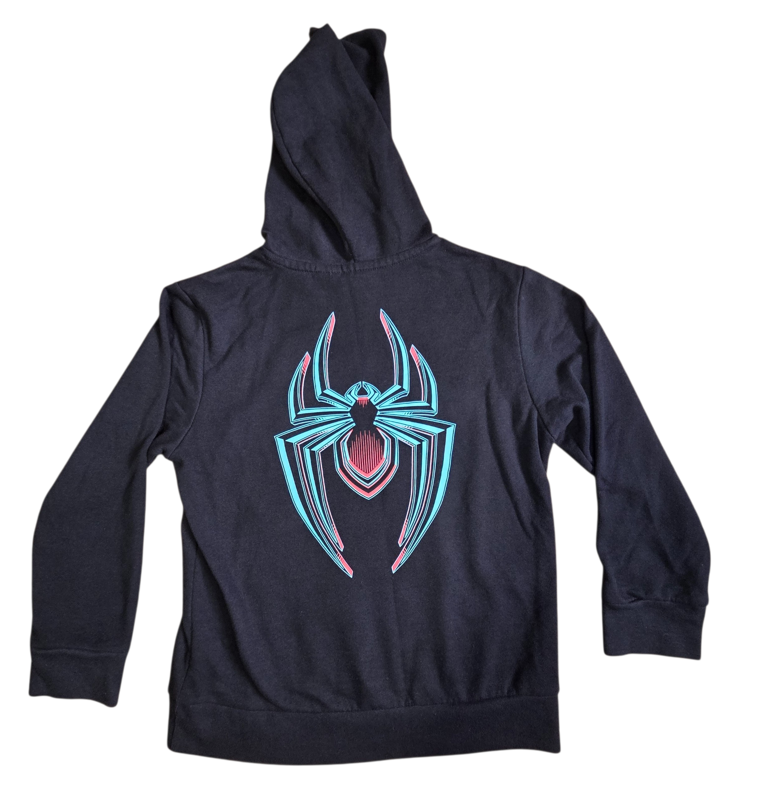 Marvel Spider-Man Miles Morales Double Sided Graphic Hoodie Youth Size Medium image 2
