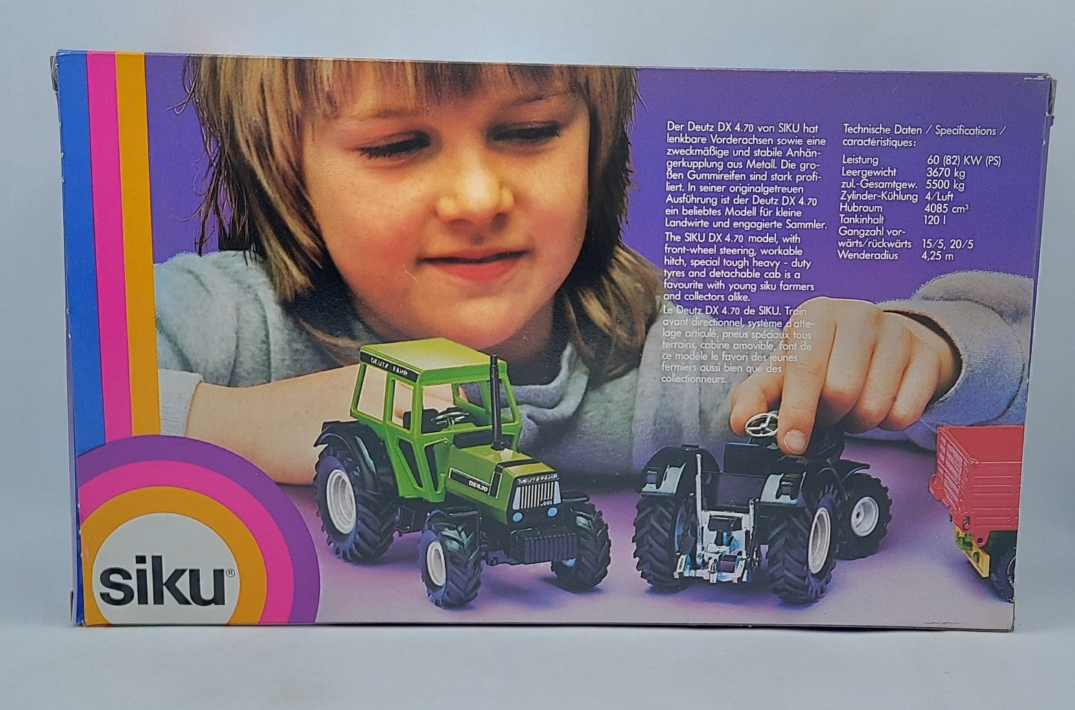 1989 Siku 2850 Deutz Fahr DX 4.70 Eurobuilt Tractor 1/32 image 3