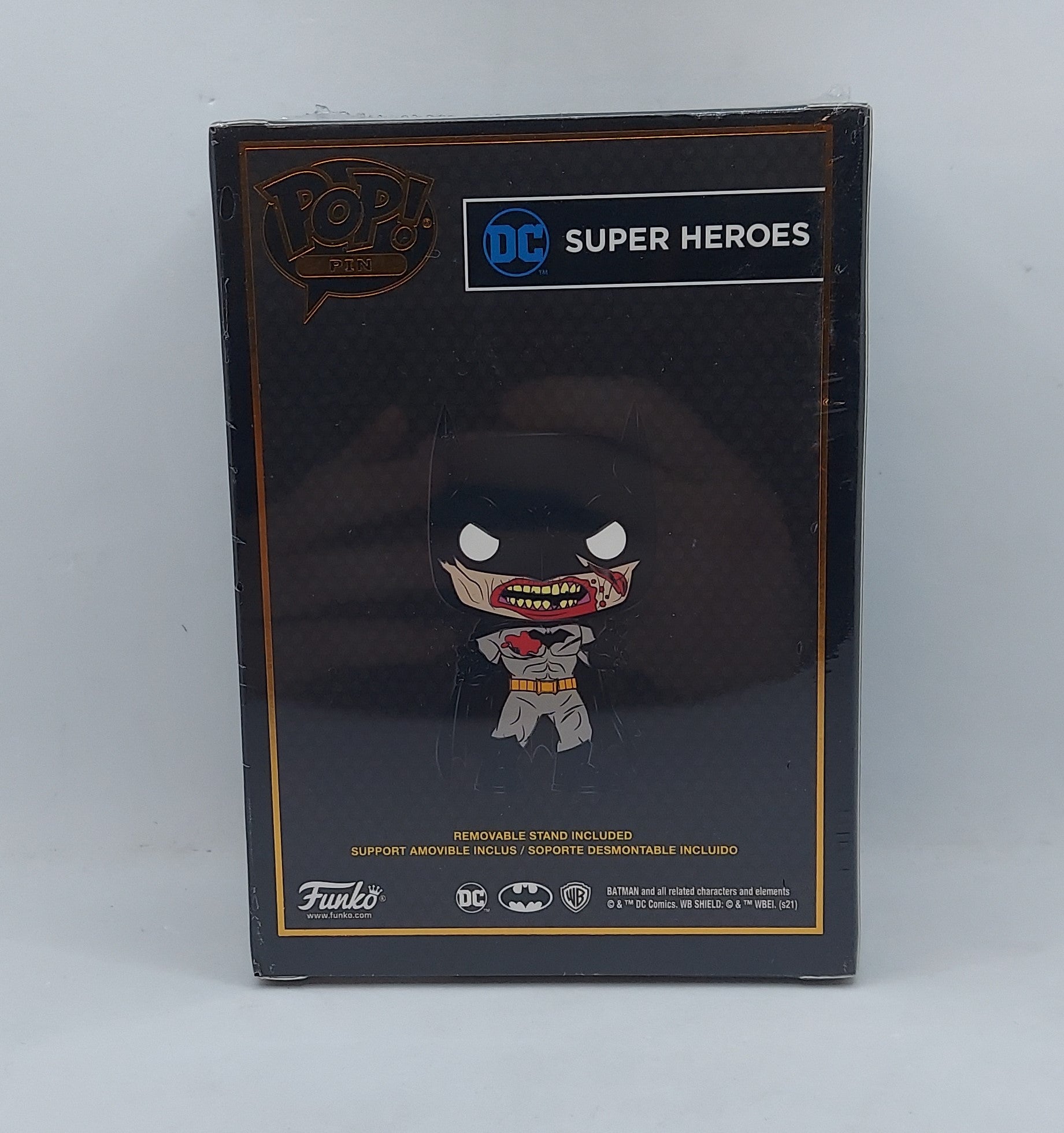 Gamestop Exclusive Pop! DCeased Bloody Batman Enamel Pin image 2