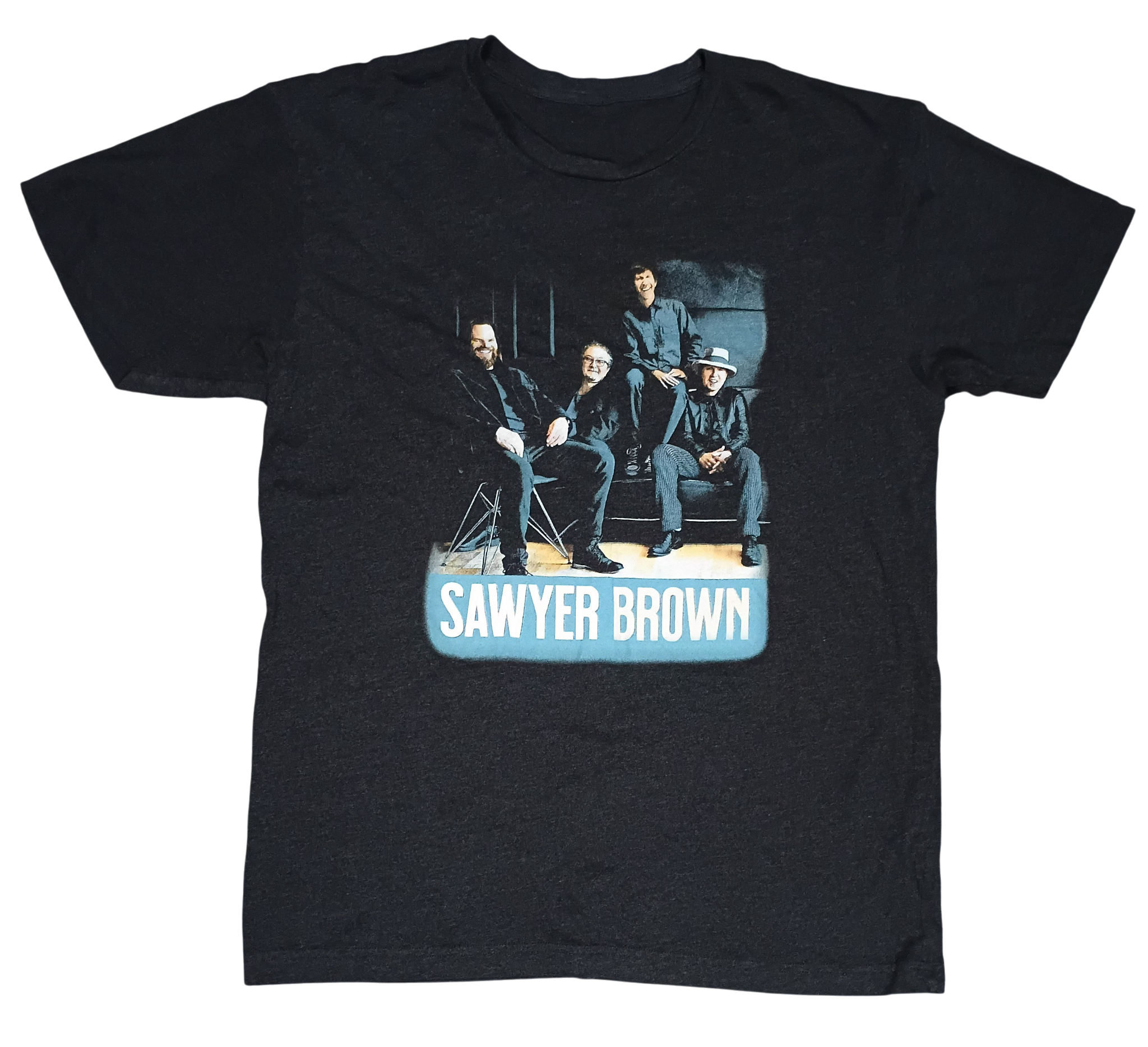 Sawyer Brown In Concert Live Band Group Photo T-Shirt Mens Large
