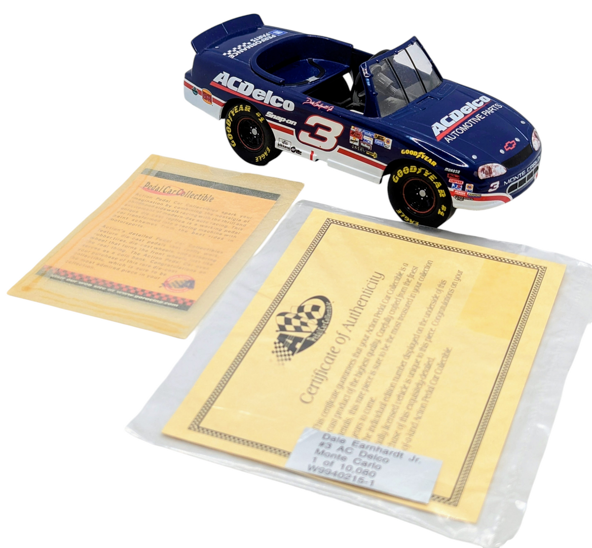 1999 Action Dale Earnhardt Jr #3 AC Delco Monte Carlo Pedal Car 1:24 Bank image 2