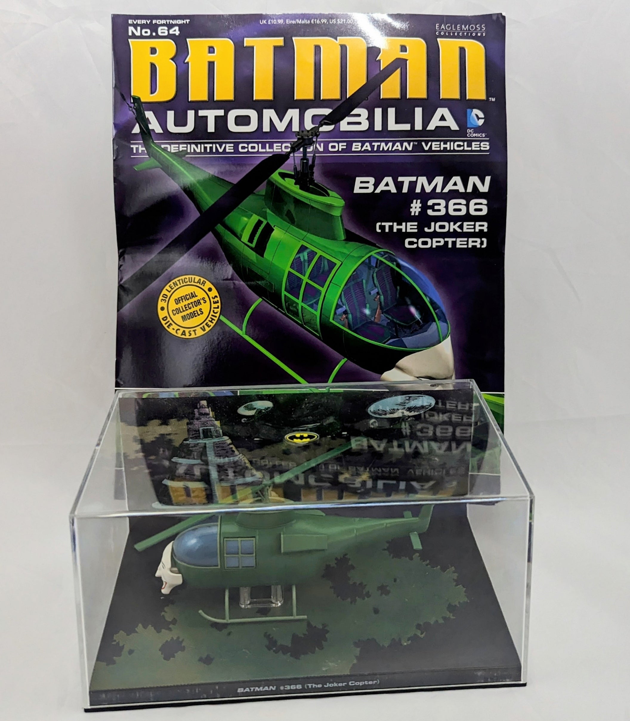 Eaglemoss Automobilia DC Comics Batman #366 The Joker Copter & Magazine No. 64