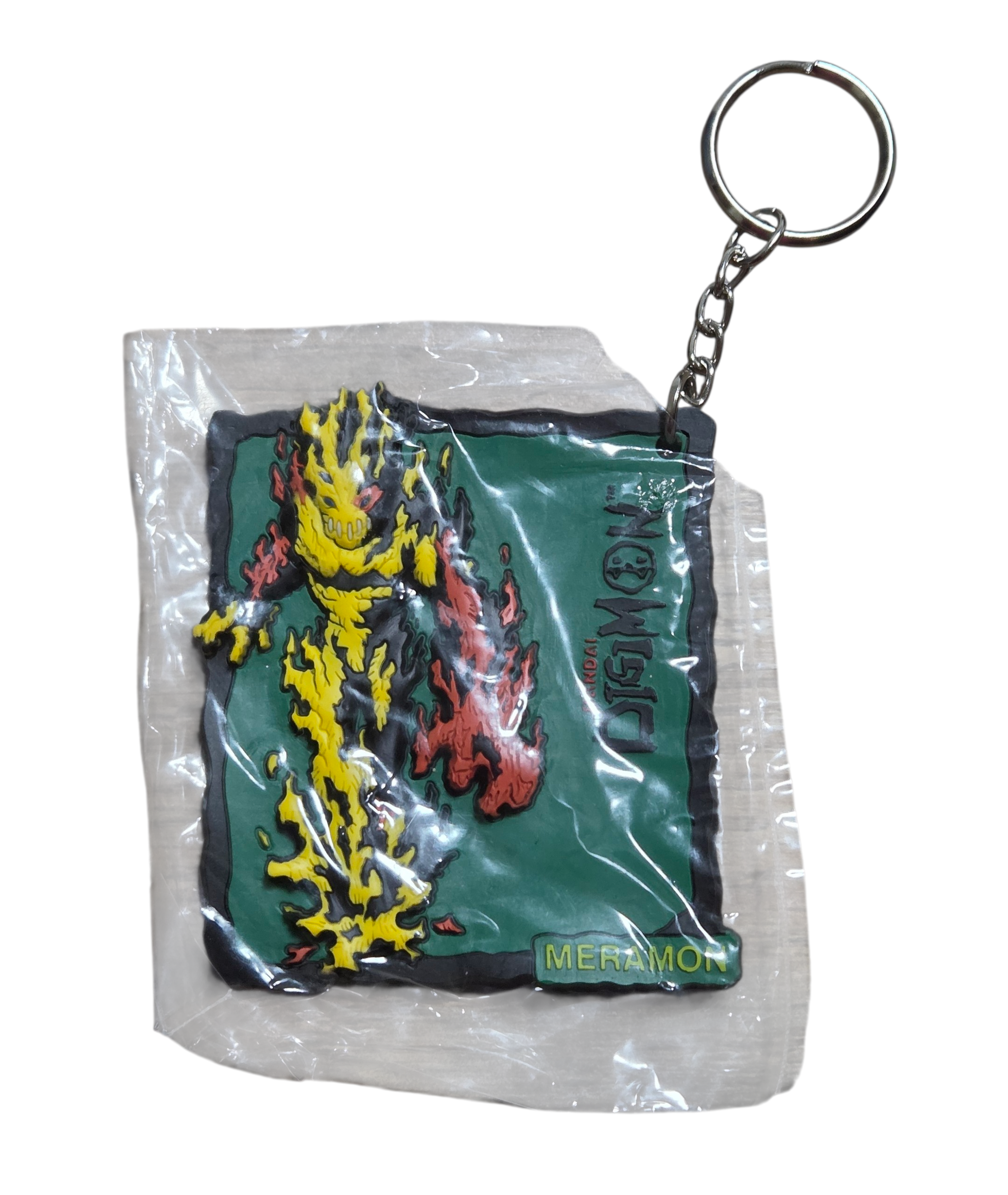 1999 Bandai Digimon Meramon Vinyl Keychain Magnet