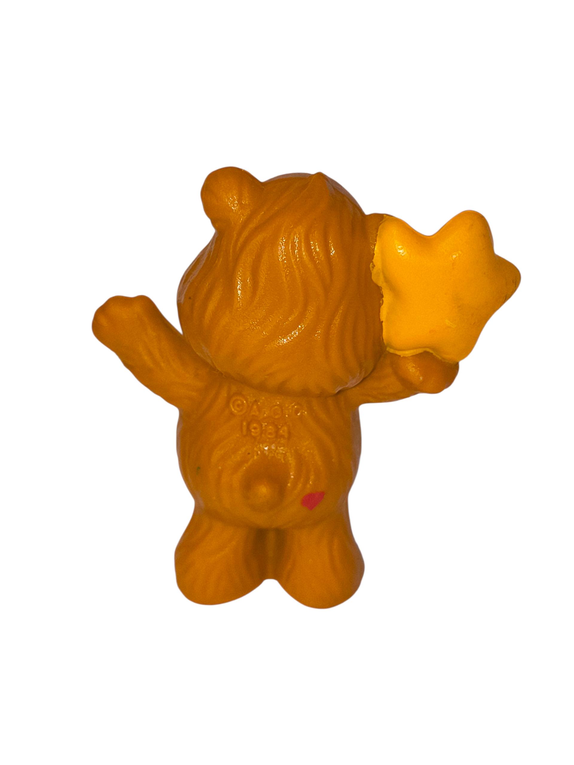 1983 AGC Care Bears Tenderheart Bear With Star 2" Figure image 2