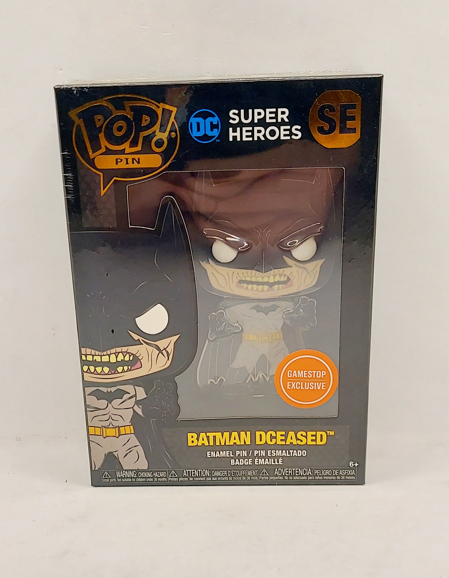 Gamestop Exclusive Pop! DCeased Zombie Batman Enamel Pin - Non Bloody