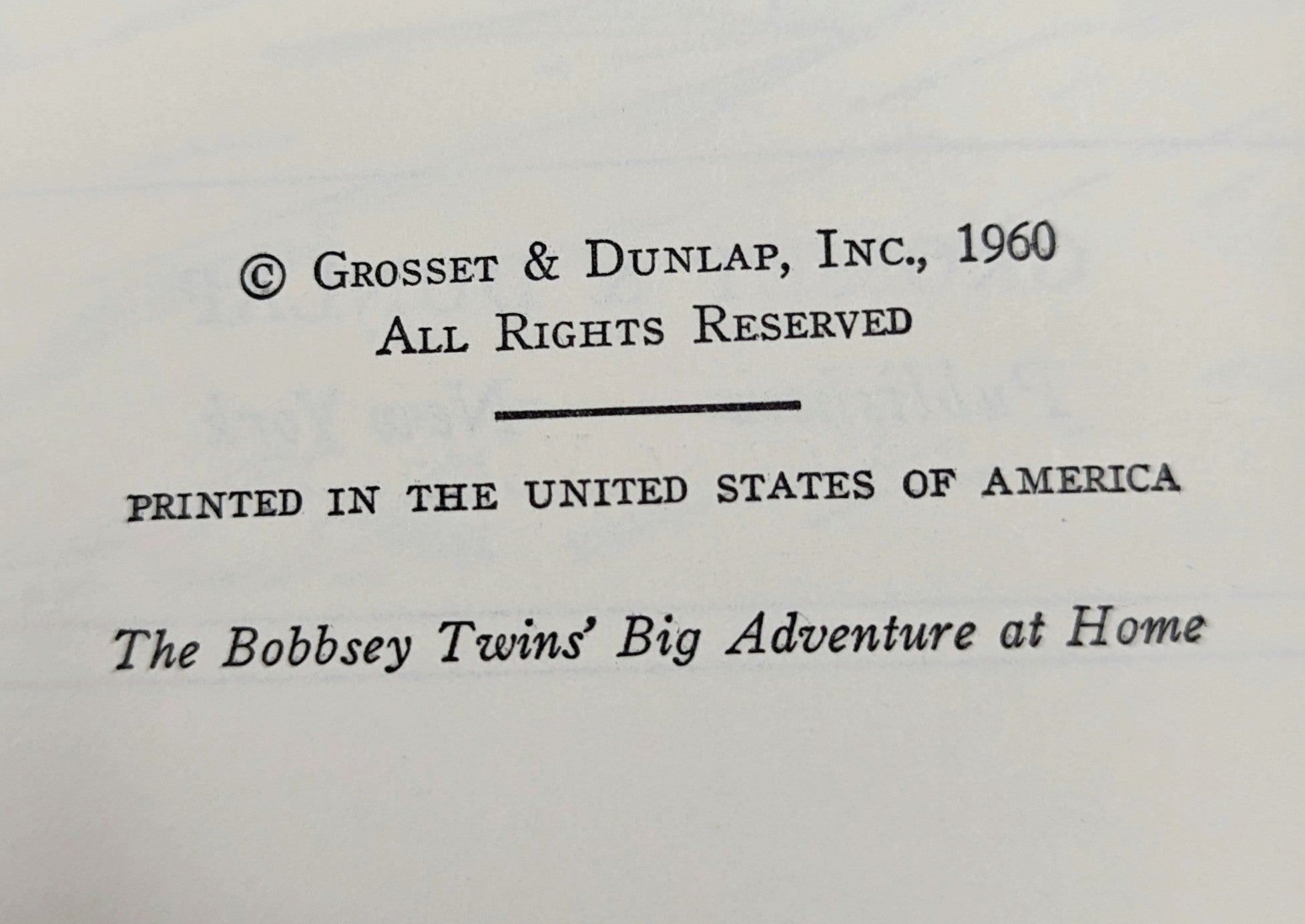 1960 The Bobbsey Twins' Big Adventure At Home #8 by Laura Lee Hope HC image 4