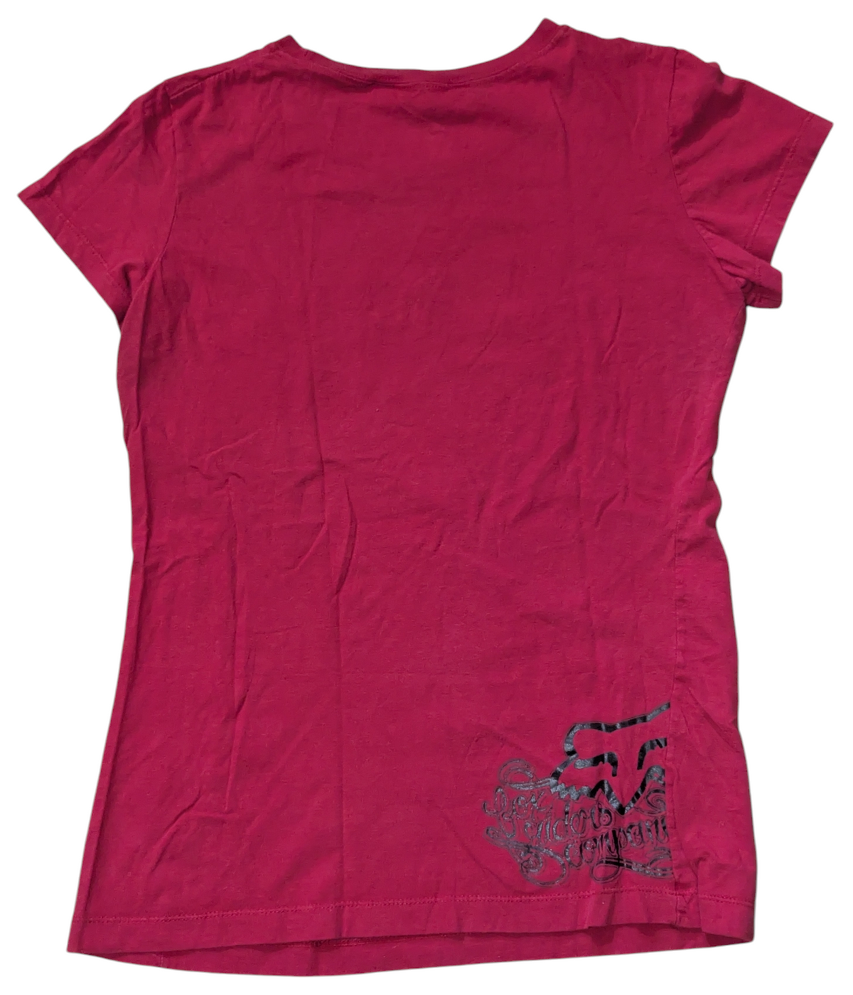 Fox Riders Co Girls XL Red Graphic Logo Casual T-Shirt image 2