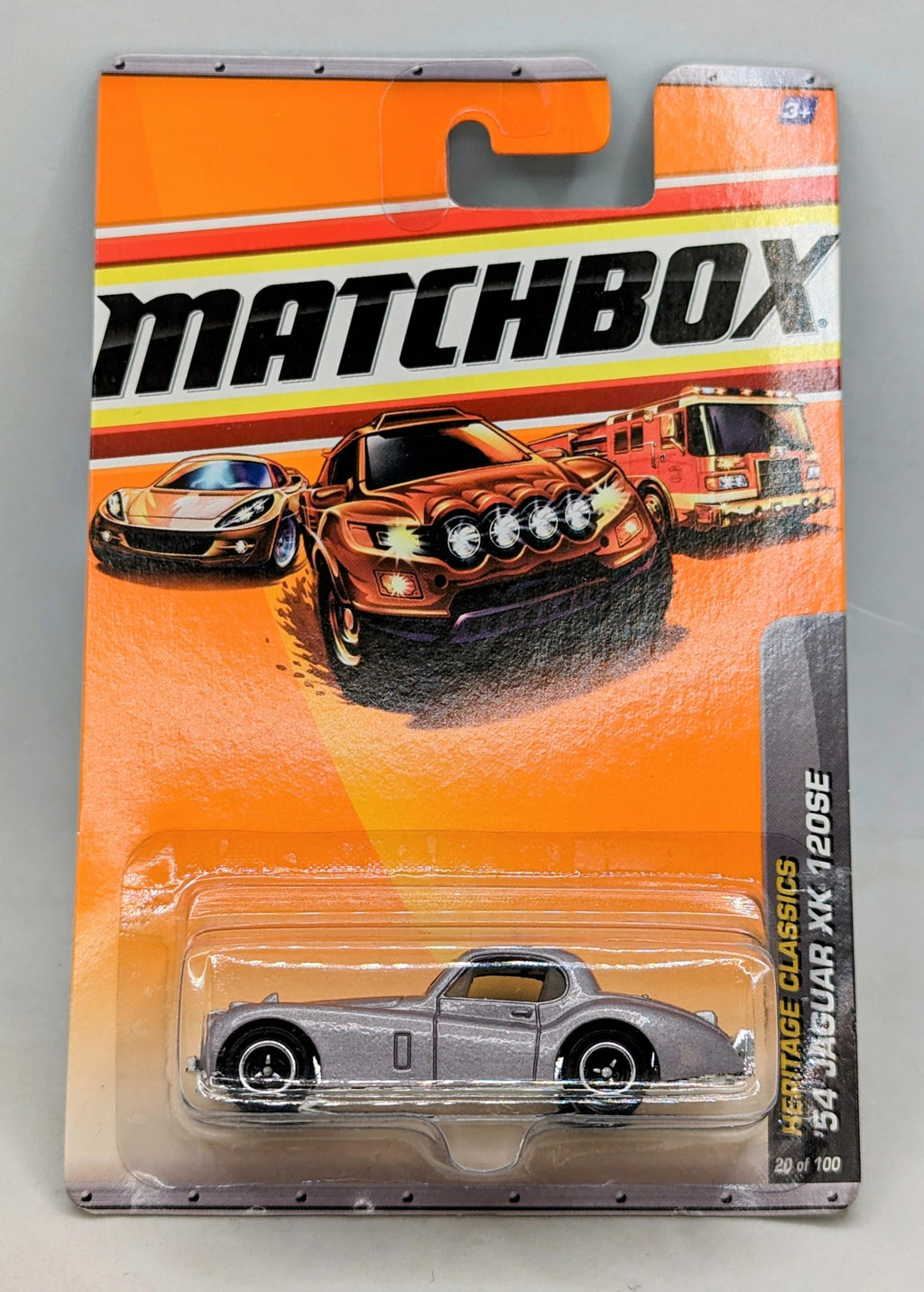 2009 Mattel Matchbox Heritage Classics '54 Jaguar XK 120SE Diecast 20 of 100
