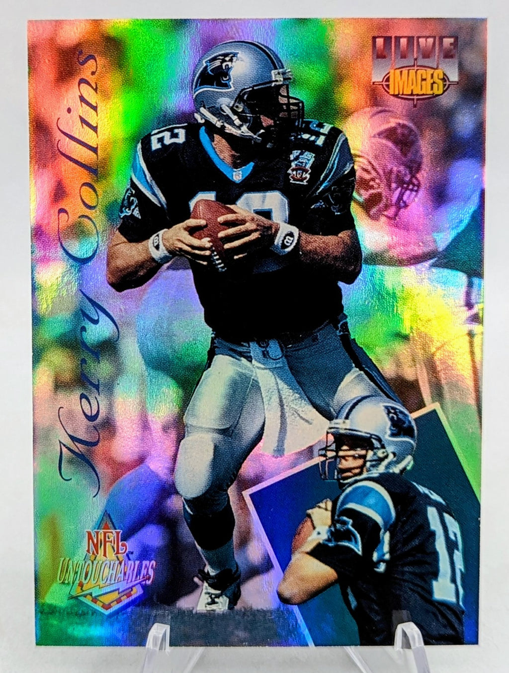 1995 Classic Images Limited Live Untouchables Kerry Collins Carolina Panthers RC