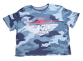 2020 Top Gun Maverick Fighter Jet Blue Camo Crop Top 3XL/3XG(21) T-Shirt