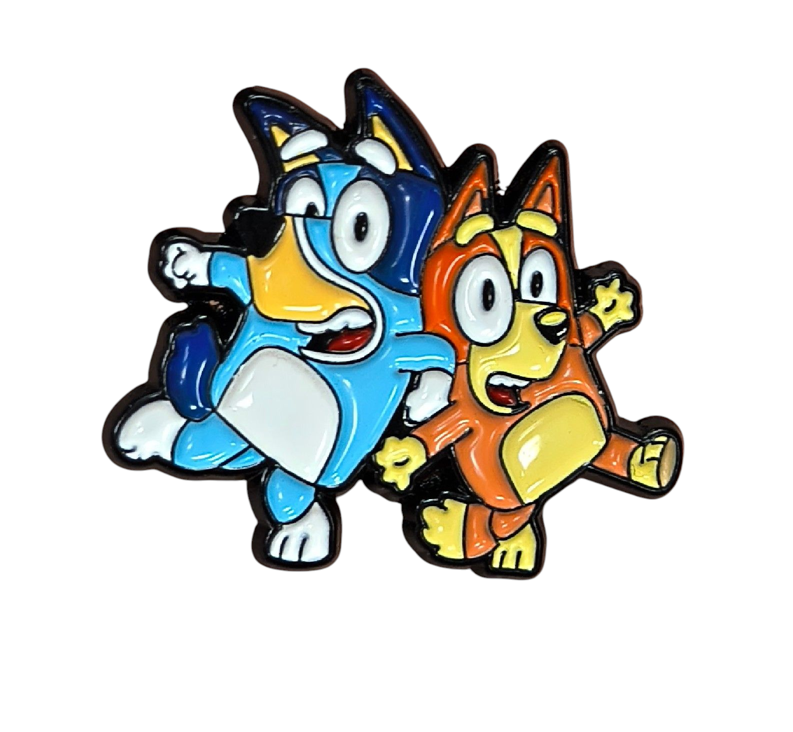 Bluey And Bingo Character Enamel Pin