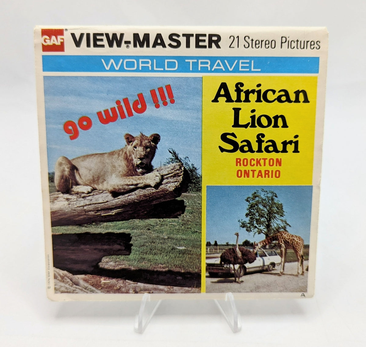 1976 GAF View-Master African Lion Safari Rockton Ontario 3 Reel Pack