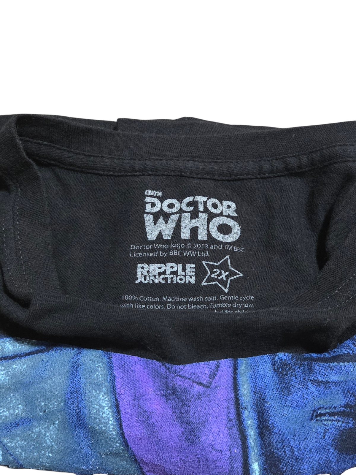 2013 Ripple Junction Doctor Who Fantastic Allons-Y Geronimo T-Shirt Size 2XL image 3