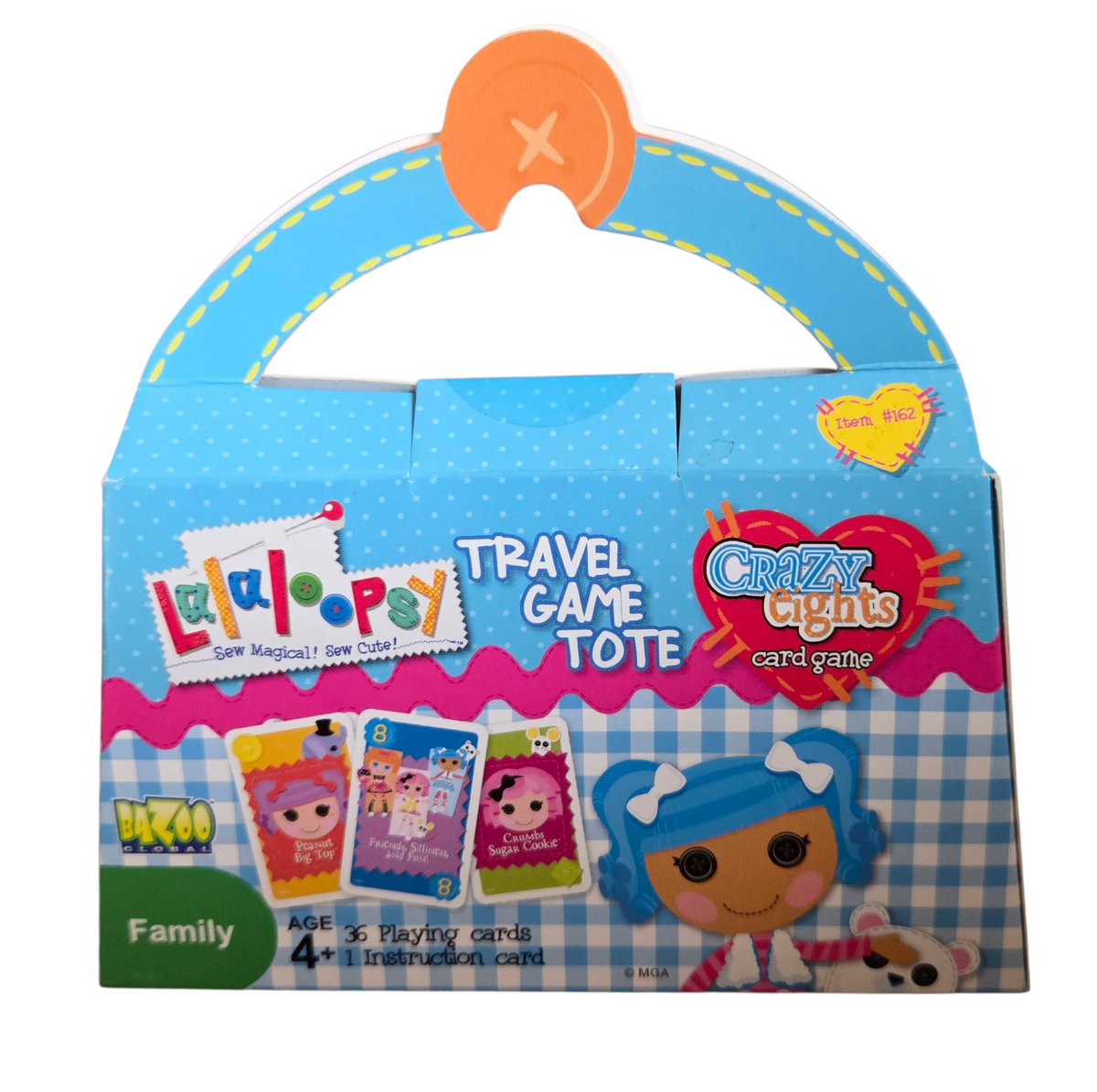 Bazoo Lalaloopsy Crazy Eights Card Game Travel Game Tote Ages 4+ image 2