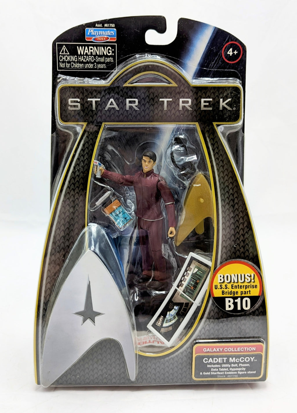 2009 Playmates Star Trek Galaxy Collection Cadet McCoy Action Figure 3.75 inch