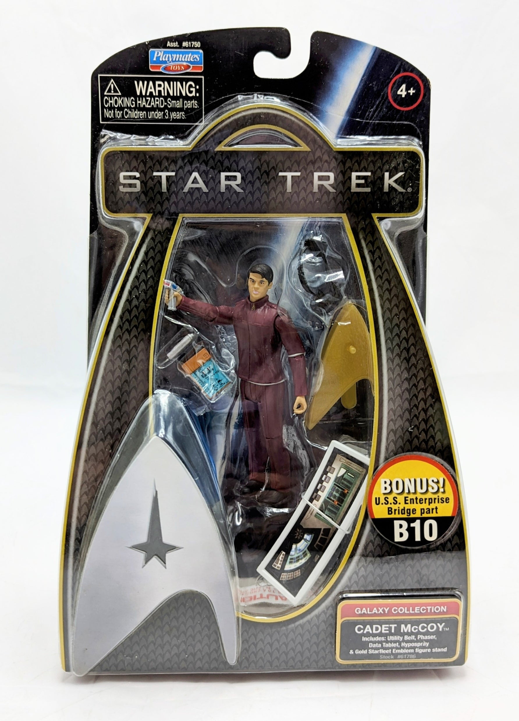 2009 Playmates Star Trek Galaxy Collection Cadet McCoy Action Figure 3.75 inch
