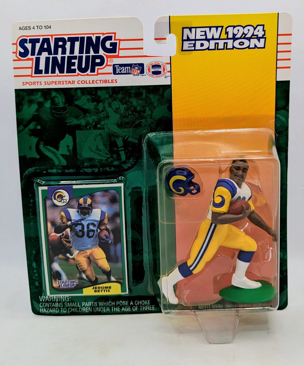1994 Kenner Starting Lineup Jerome Bettis Los Angeles Rams NFL Figure