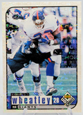 1998 Upper Deck UD Choice Choice Reserve Tyrone Wheatley #379 New York Giants