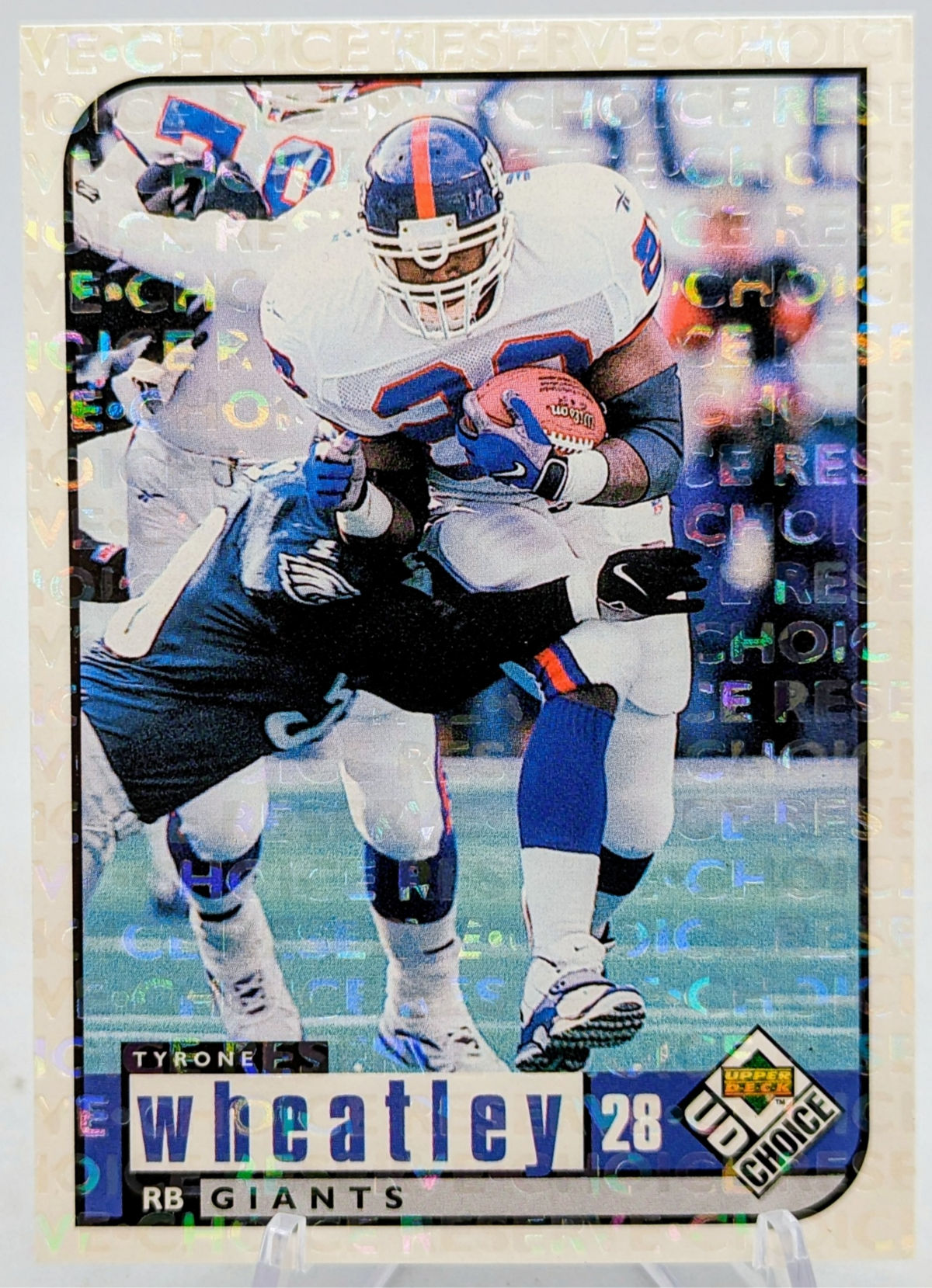 1998 Upper Deck UD Choice Choice Reserve Tyrone Wheatley #379 New York Giants