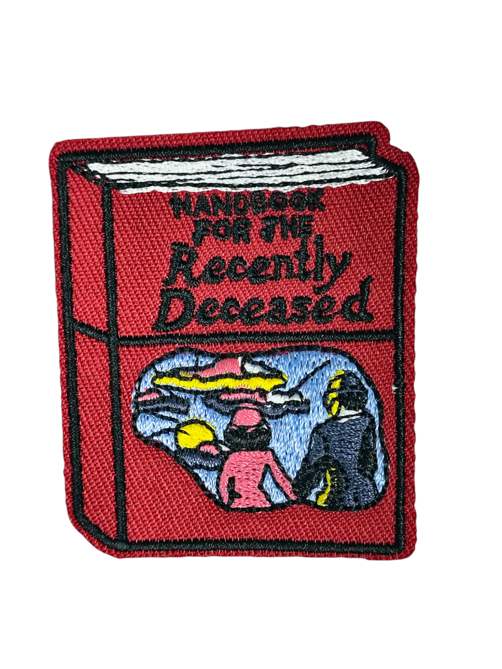 Beetlejuice Handbook For The Recently Deceased Iron On 2.5" Patch