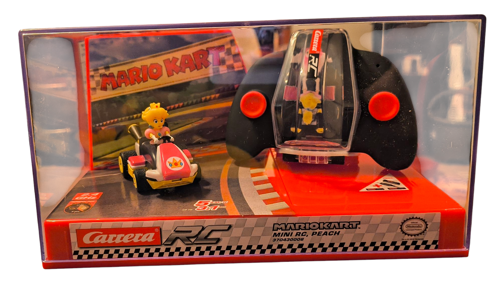 Carrera RC Nintendo Mario Kart - Princess Peach 2.4 GHz Mini Remote Control Car
