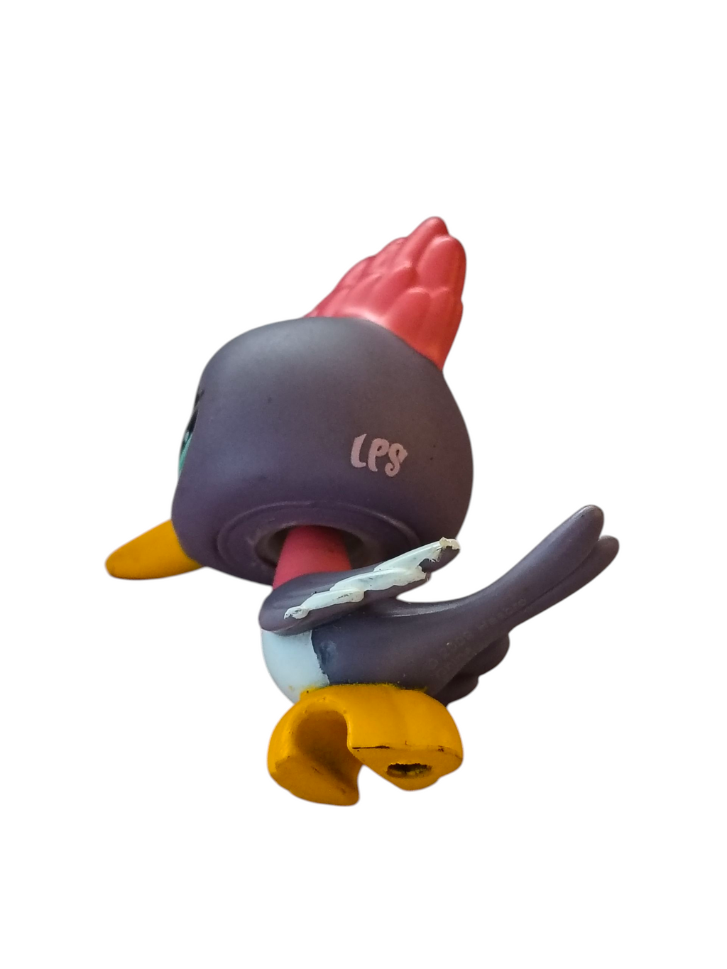 2009 Hasbro Littlest Pet Shop LPS #2131 Woodpecker Bird Blue Eyes image 3