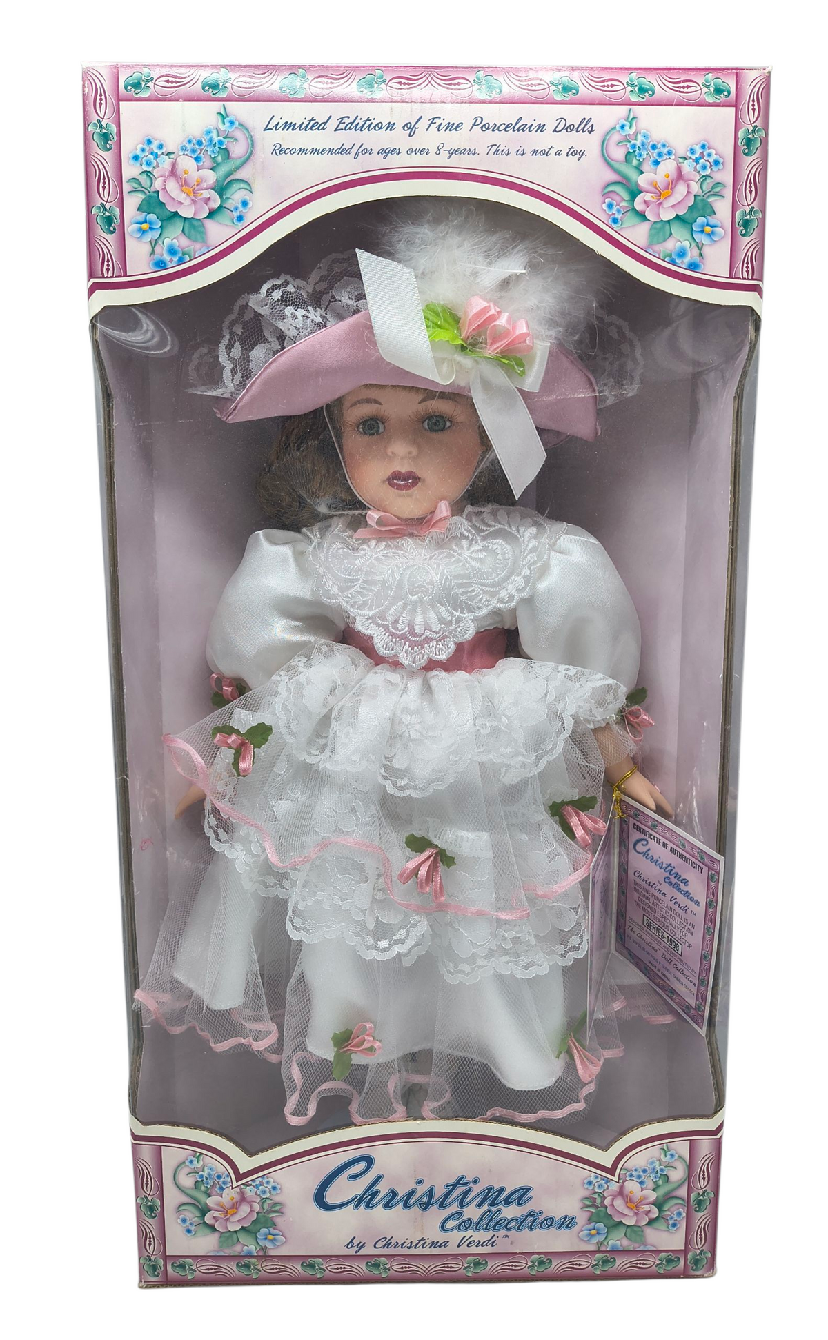 1998 Christina Verdi Christina Collection 16" Victorian White Lace Dress Doll
