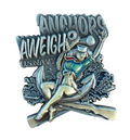 US Navy Anchors Aweigh Pin Up Girl Challenge Coin