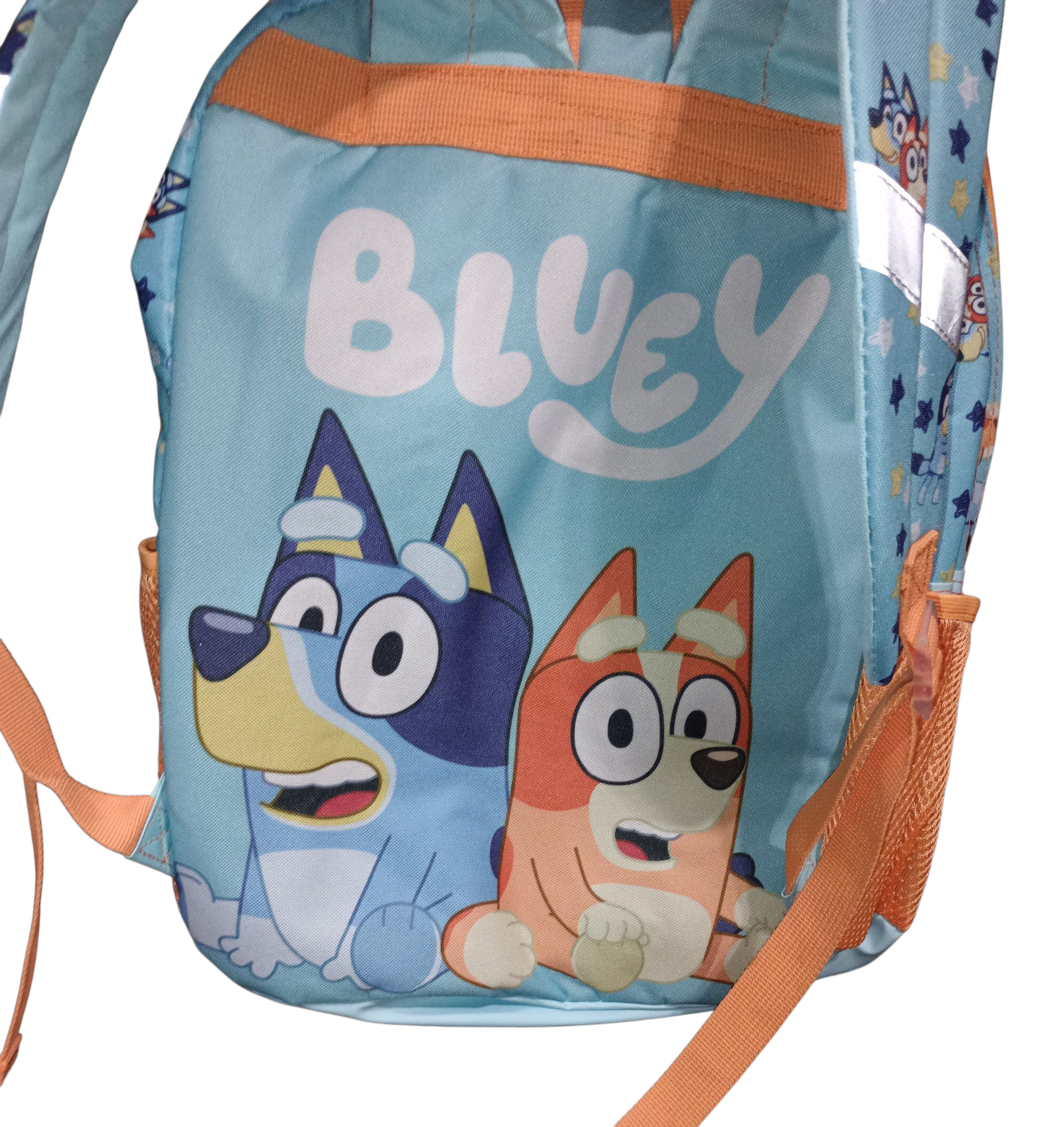 BBC Bluey & Bingo 17" Light-Up Stars and Stripes Backpack w/ Bluey Keychain image 4