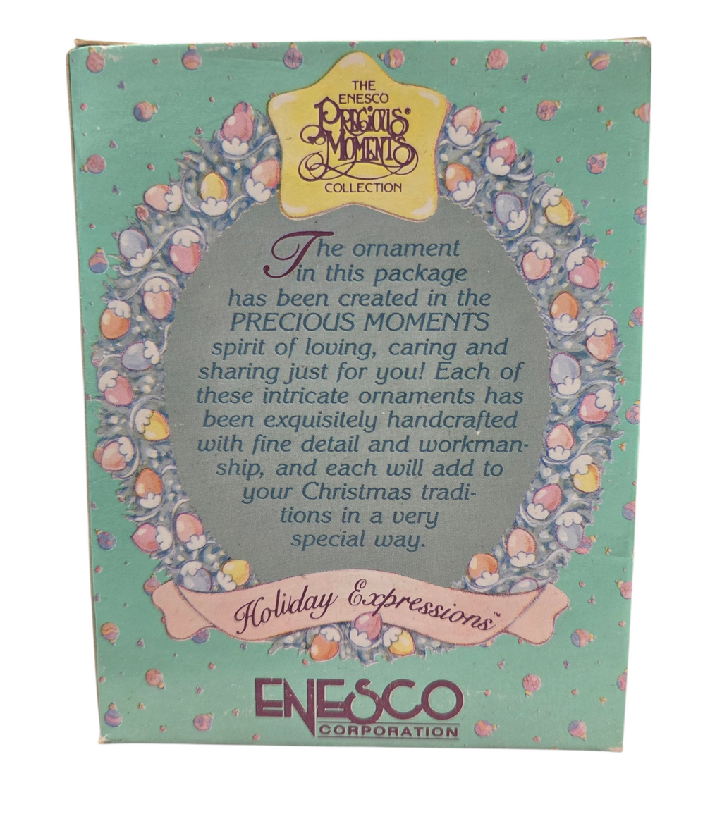 1992 Enesco Precious Moments Our 1st Christmas Together Ornament image 2