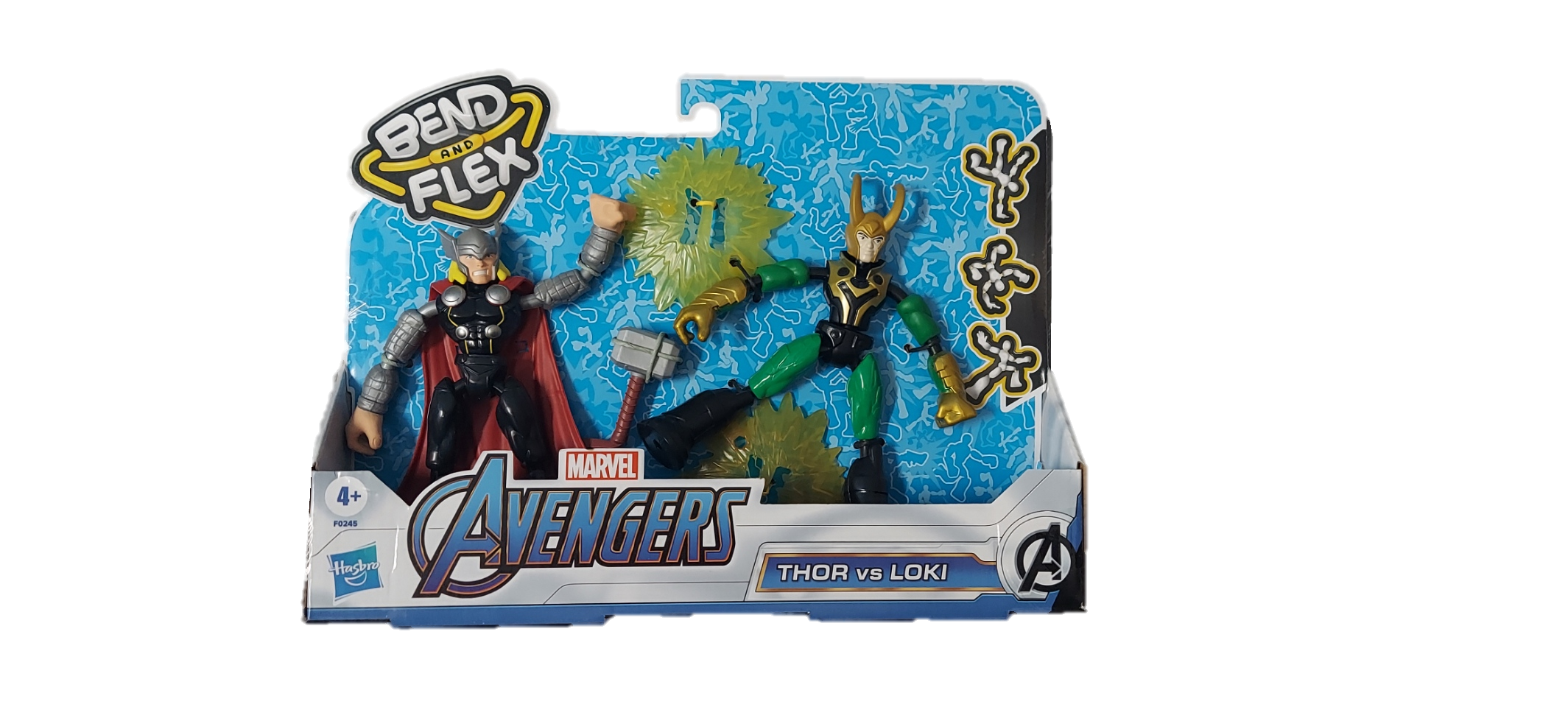 Avengers Marvel Bend and Flex Thor Vs. Loki 6-Inch Flexible Figures