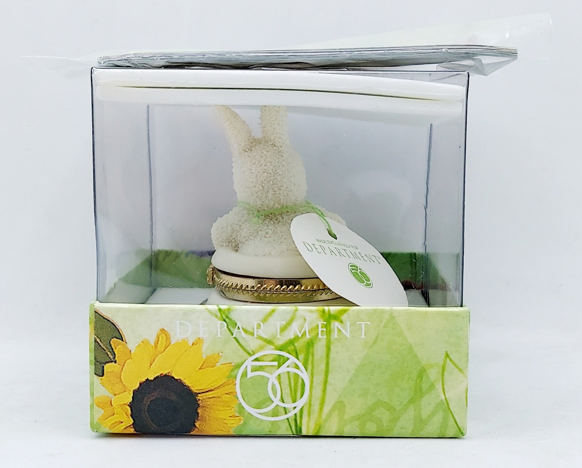 2000 Department 56 Snowbunnies Go, Bunny, Go! Trinket Box image 2