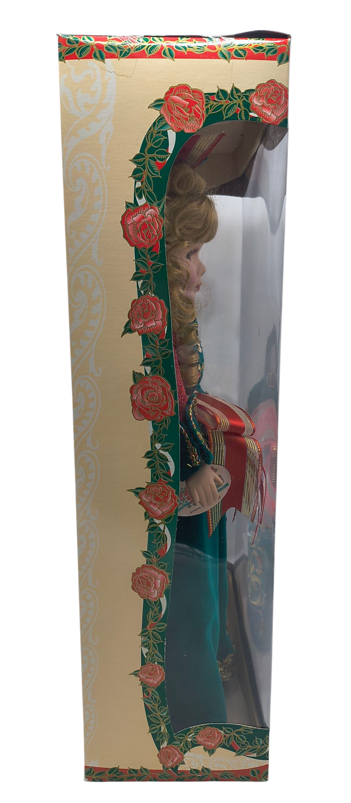 1998 Brass Key Melissa Jane Victorian Rose Holiday Edition 16" Blonde Doll image 4