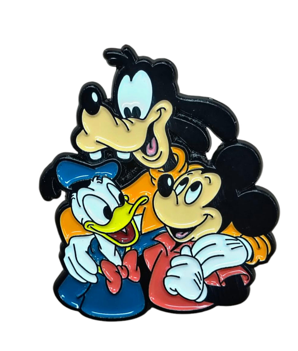 Disney Mickey Mouse, Goofy and Donald Group Character Enamel Pin
